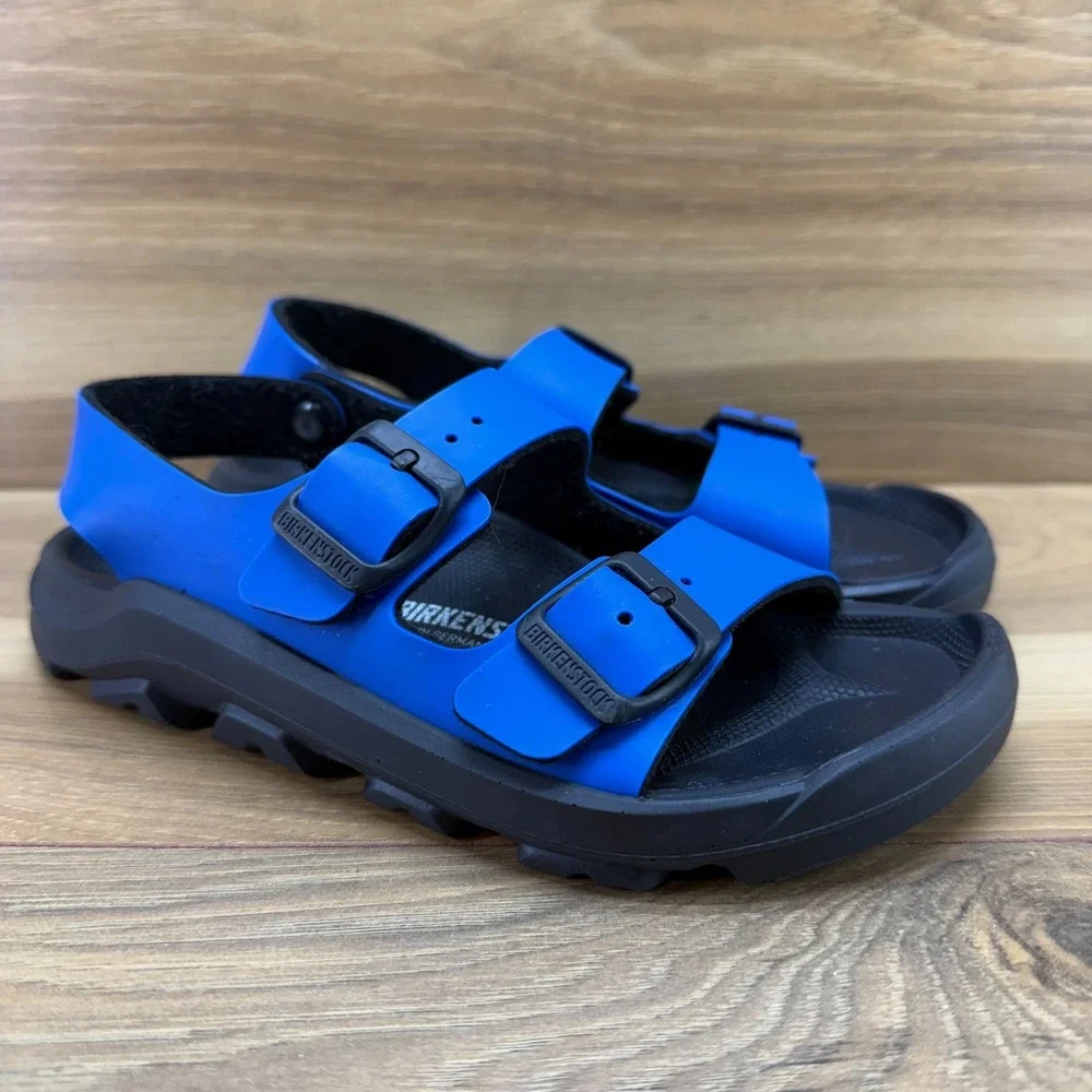 Birkenstock Mogami Milano Sandals Kids Boys 1 EU 32 Blue Casual Summer Travel